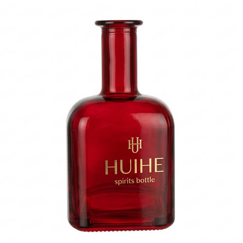 matte red tequila bottle