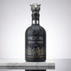 Bulbous Shoulder Cylinder 350ml Clear Glass Liquor Bottle