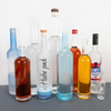 Serenade Slim Tall Round Glass Vodka Bottles with Long Neck