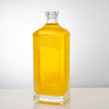 1000ML Embossed Square Glass Liquor Bottle