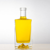 Snow Mountain Base 500ml Square Glass Liquor Bottle