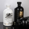 Unique Hot-stamping Patterns Round Shoulder Glass Liquor Bottle
