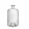 Indented Bottom Rounded Shoulder Cylinder Liquor Bottle