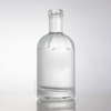Bulbous Shoulder Cylinder 350ml Clear Glass Liquor Bottle