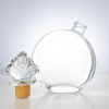 Unique Design Spherical Clear Glass Mead Bottle Liquor Bottle