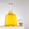Trapezoidal-body Long Slim Neck 750ml Glass Liquor Bottle