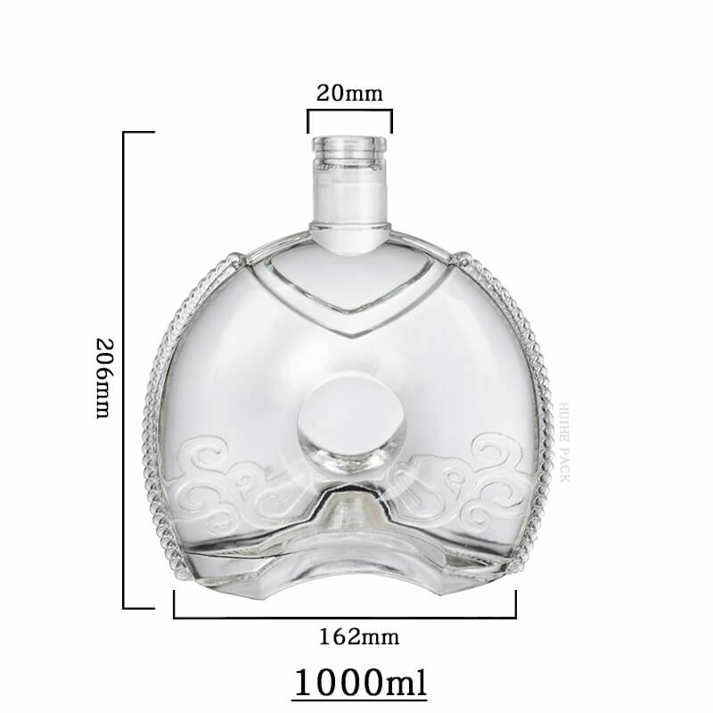 oval arch bottom Liquor Bottle-capacity
