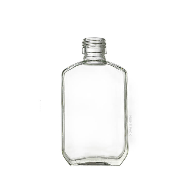 110ML Flask Glass Beverage Bottle with Screw Cap Wholesale