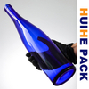 Unique 750ml Cobalt Blue Glass Vodka Wine Liquor Bottle Supplier