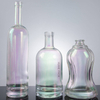 Holographic Coating Glass Liquor Bottle for Whisky Rum Tequila Brandy Vodka