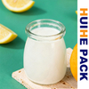 100ml Food-grade Glass Dairy Bottle for Yogurt Pudding
