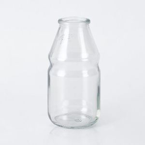 BPA Free Clear Glass Yakult Dairy Beverage Bottle Custom Logo