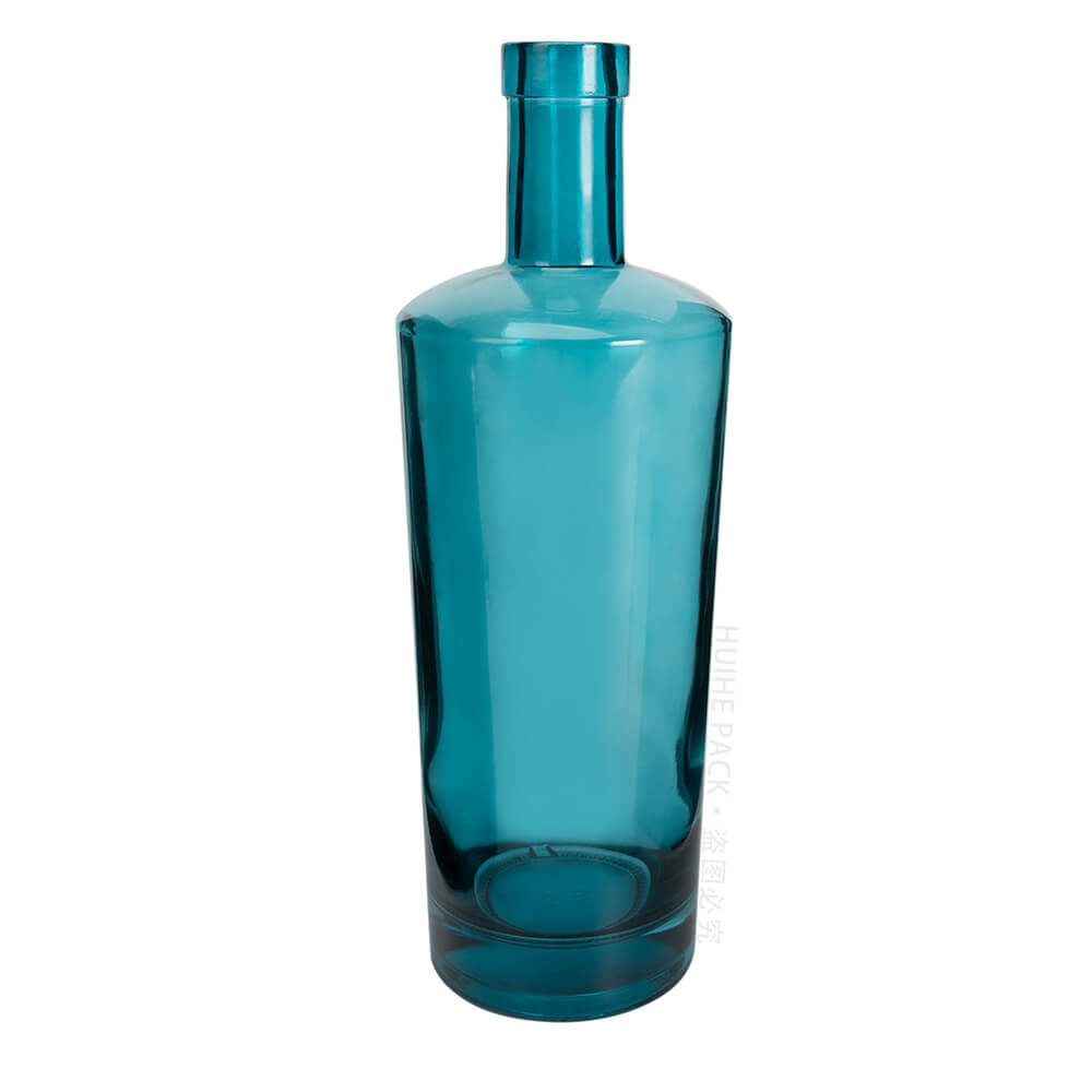 blue whisky bottle