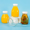 PP Screw Cap 300ml 500ml Smoothie Juice Glass Bottle