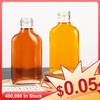 In Stock 100ml Flat Flask Vodka Pocket Glass Bottles for Sale