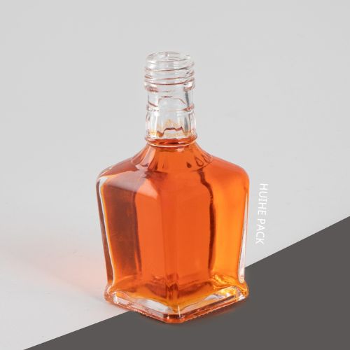 mini glass liquor bottle