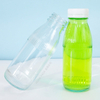 300ml 500ml Ribbed Glass Beverage Bottles with Screw Lids