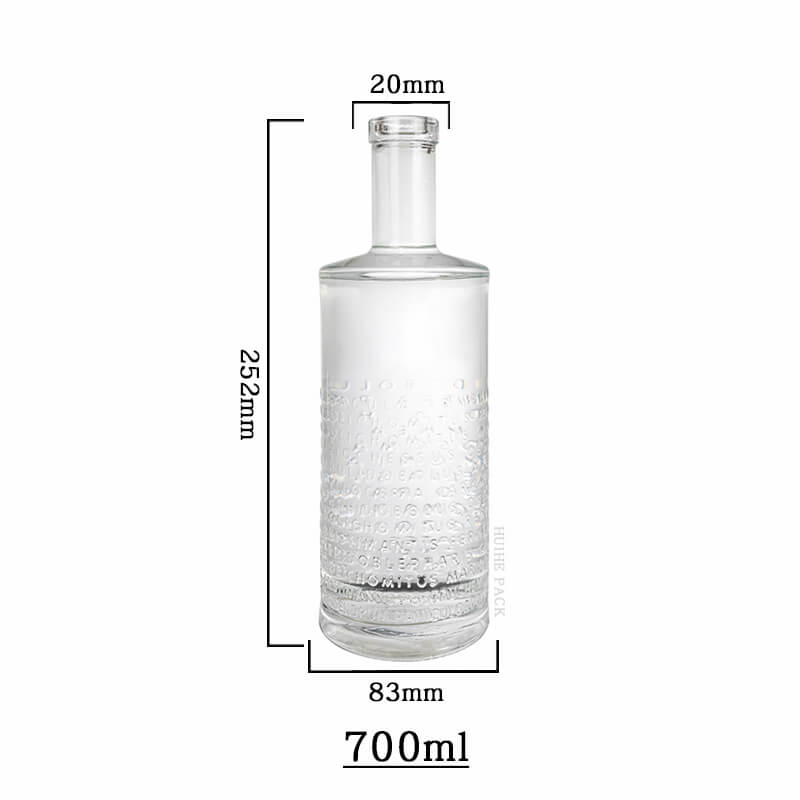 Raised Letters Liquor Bottle-capacity