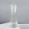 Twisted Oval Waisted Clear Glass Bottle 500ml Wholesale