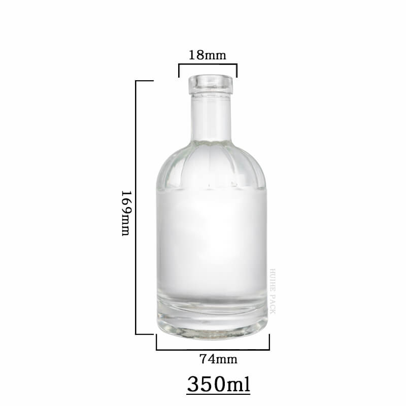 bulbous shoulder liquor bottle-capacity