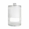 Vertical Ribbed Cylinder Liquor Bottle with Screw Corks