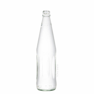875ML Clear Glass Orange Apple Juice Bottle with Crown Cap
