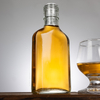 125ml Customed Wholesale Flat Glass Liquor Bottle with Screw Cap