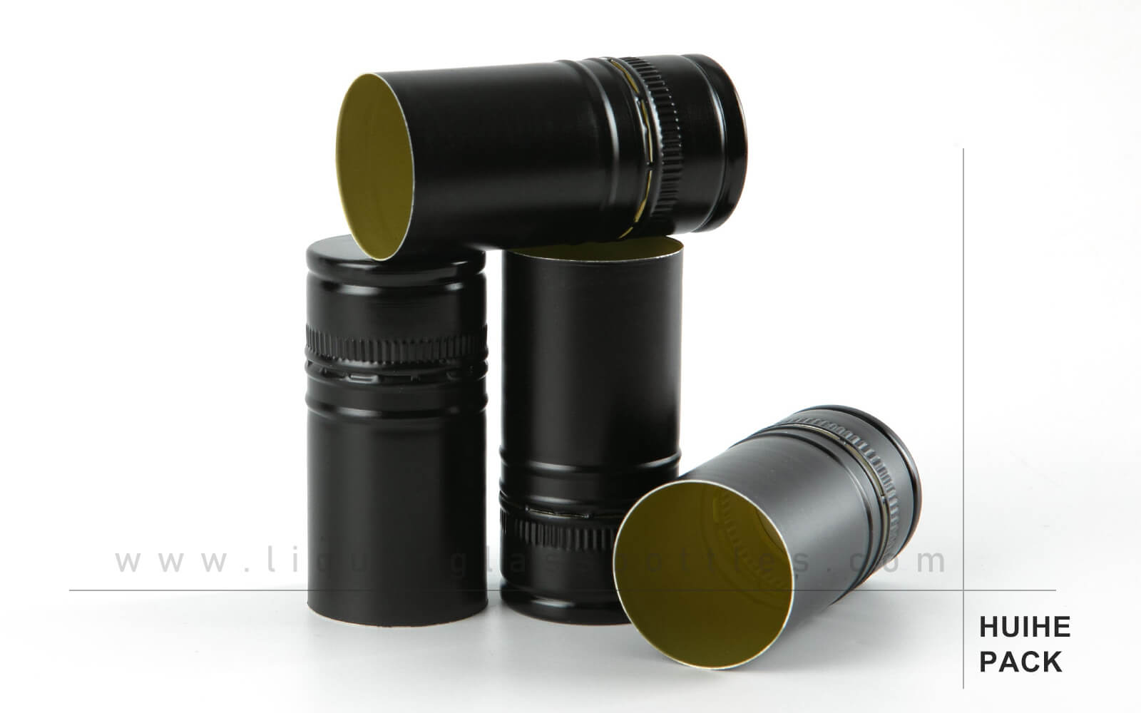 black ROPP Screw Caps