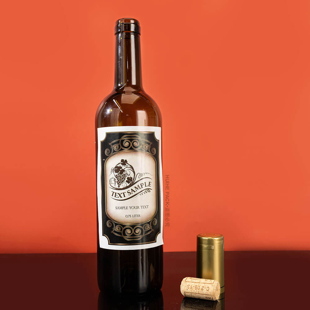 wine bottle with corks