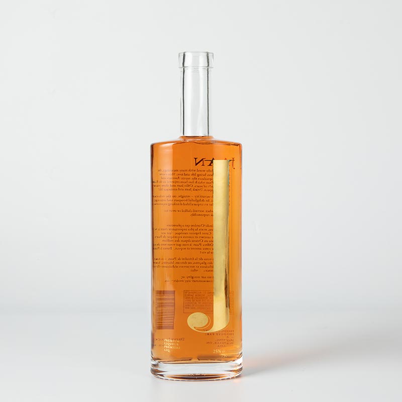 oval liquor bottle