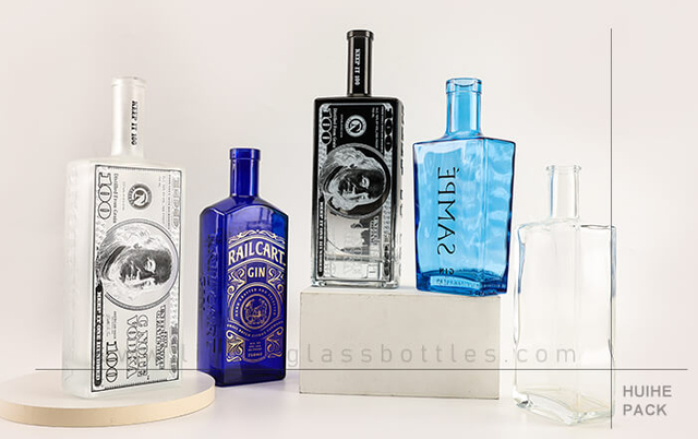 square liquor bottle