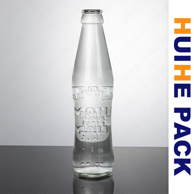 250ml Textured Glass Carbonated Beverage Bottle with Crown Cap