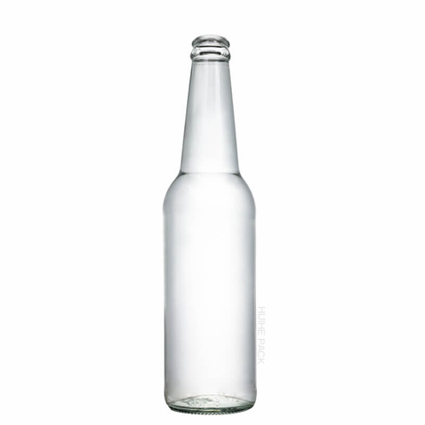 650ml Cylinder Glass Sparkling Beverage Bottle with Crown Cap