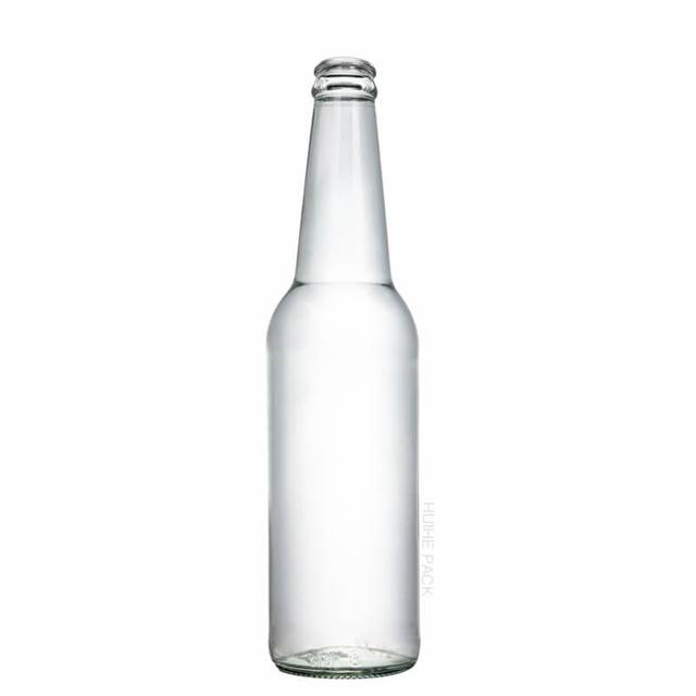 650ml Cylinder Glass Sparkling Beverage Bottle with Crown Cap