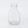 Wholesale Cube Square Glass Dairy Milk Beverage Bottle with Screw Cap