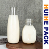 Wholesale Cube Square Glass Dairy Milk Beverage Bottle with Screw Cap