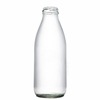 Bulk Cylinder Glass Milk Beverage Container with Screw Neck