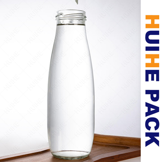 Food-grade 500ml Cylinder Clear Glass Coffee Milk Beverage Bottle