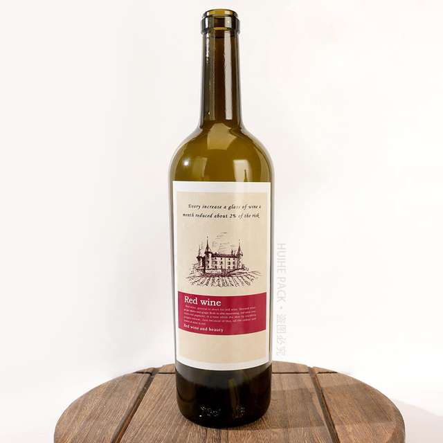 Republika Południowej Afryki No.5 szklana butelka na czerwone wino z etykietą