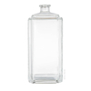 1500ml Multi - Edged Rectangular Glass Liquor Bottle