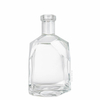 Irregular Angular Structure Faceted Edges Liquor Bottle