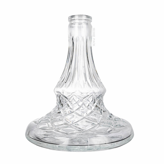 Garrafa de licor de fundo largo com diamante - relevo estampado