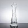 Twisted Oval Waisted Clear Glass Bottle 500ml Wholesale