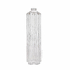 Irregular Wavy Lines Embossed 550ml Glass Liquor Bottle