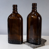 500ml Amber Engraved Empty Glass Beer Bottle with Screw Cap