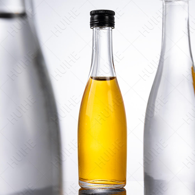 50ml Round Clear Flint Glass Mini Tequila Bottles