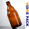 330ml Empty Amber Belgian Beer Cider Bottle With Crown Cap