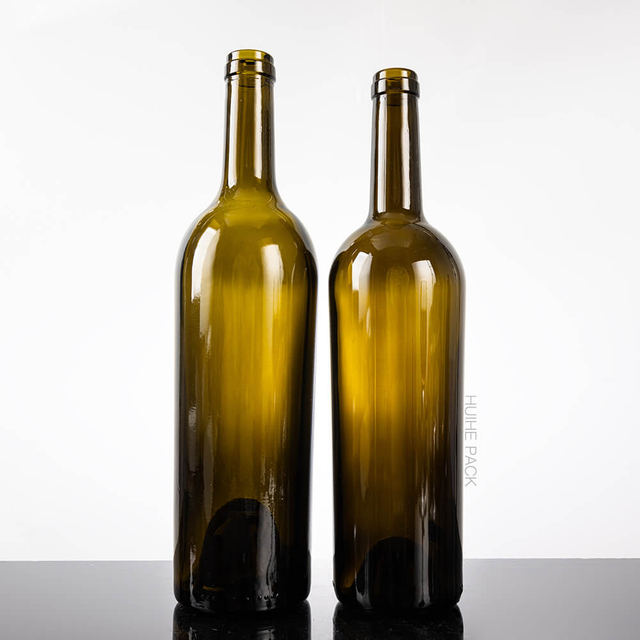 75cl Dark Green Glass Bordeaux Red Wine Bottle