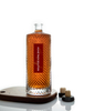 1L Round Textured Whiskey Glass Alcohol Bottle