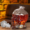 25oz Tequila Skull Glass Bottle Container